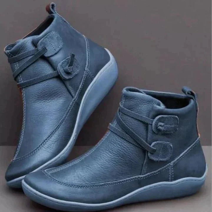 NOUVEAU RICHE Stiefel Aus Leder Wasserdicht Bequem Und Stilvoll Damen