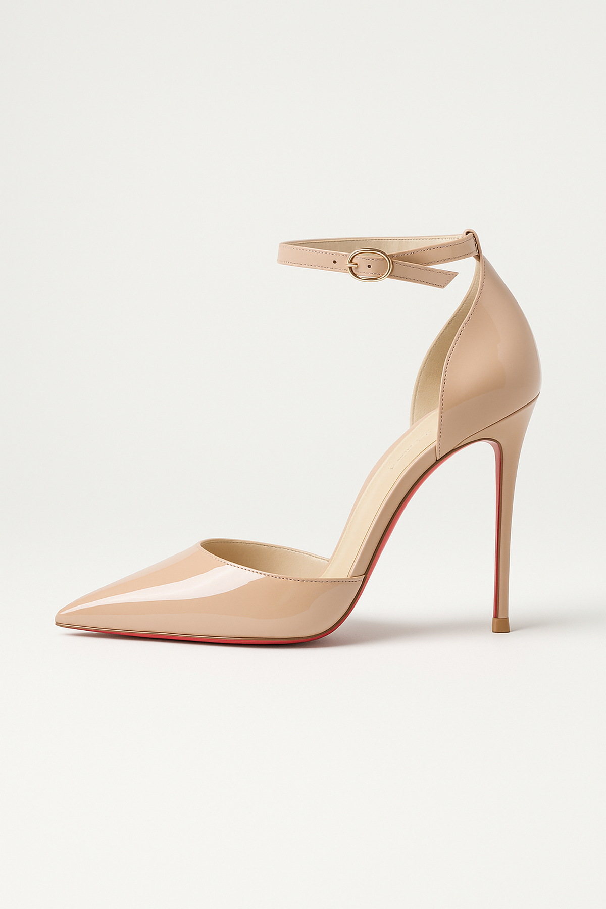NOUVEAU RICHE Elegante Damen Stiletto Pumps Aus Leder Mit Roter Sohle Haut