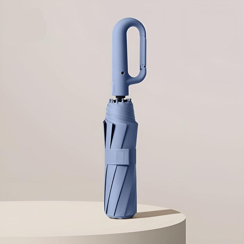 NOUVEAU RICHE Wetterschirm für Wind und Regen – Sturmfester Regenschirm mit Automatik Auf/Zu, Kompakter Taschenschirm, 5 Farben Marineblau