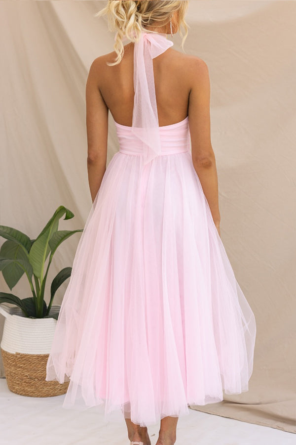NOUVEAU RICHE Strahlendes Tüllkleid Für Anlässe Mit Weichem Überzug