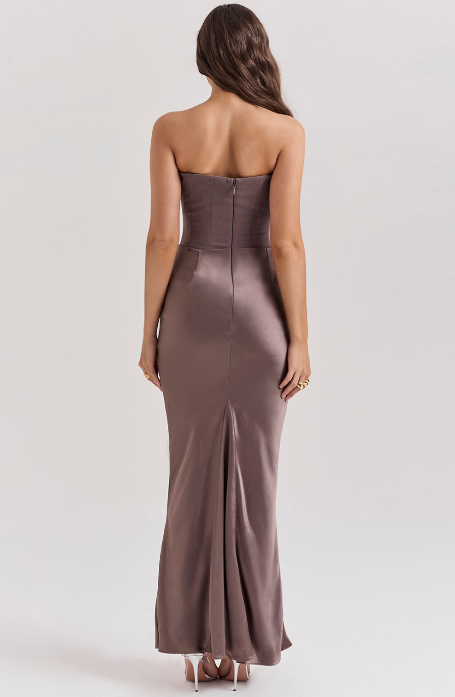 NOUVEAU RICHE Strapless Maxikleid Mit Korsett Oberteil Für Anlässe