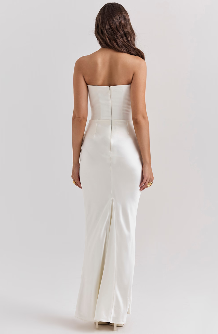NOUVEAU RICHE Strapless Maxikleid Mit Korsett Oberteil Für Anlässe