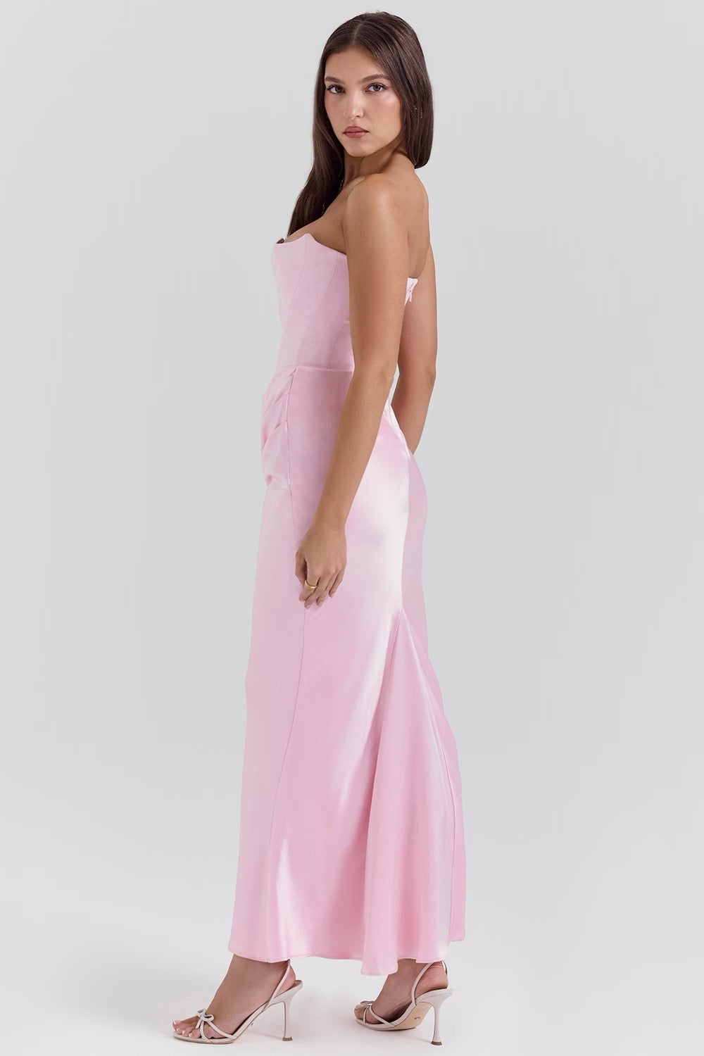NOUVEAU RICHE Strapless Maxikleid Mit Korsett Oberteil Für Anlässe