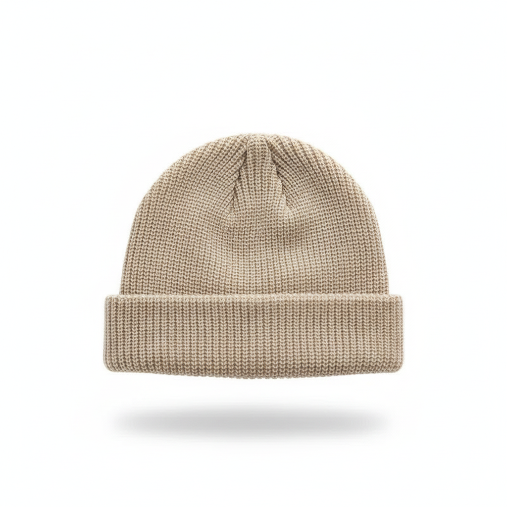 Damen und Herren Strickmütze Wollmütze modisch schlicht warm einfarbig