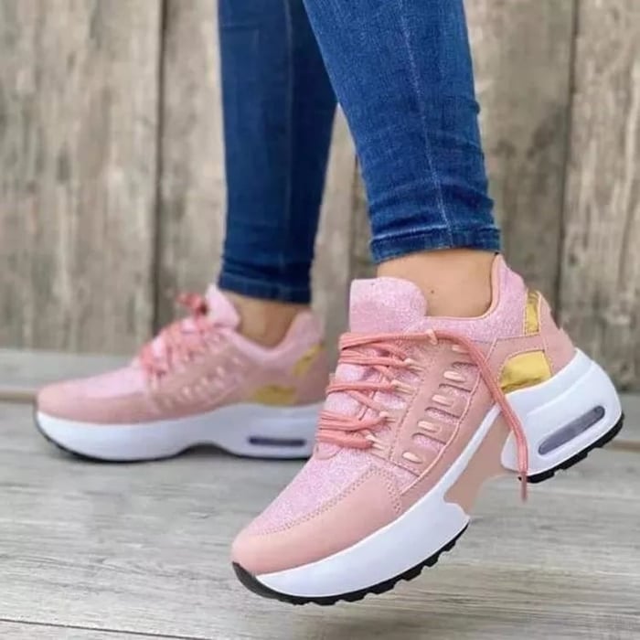 NOUVEAU RICHE Stützende Sneaker Mit Gepolsterter Sohle Rosa