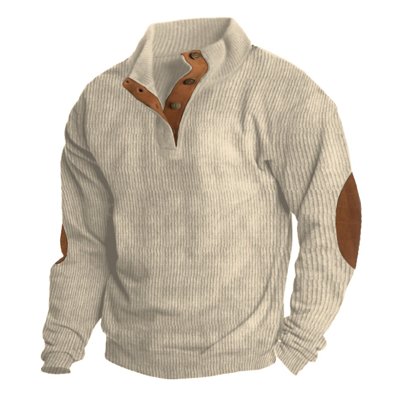 NOUVEAU RICHE Outdoor Pullover Für Männer Warm Robust Für Abenteuer Beige