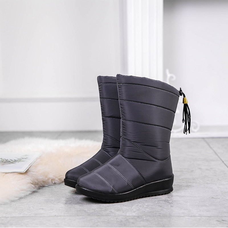 NOUVEAU RICHE Damen Winterstiefel Super Warme Weiche Innenfütterung