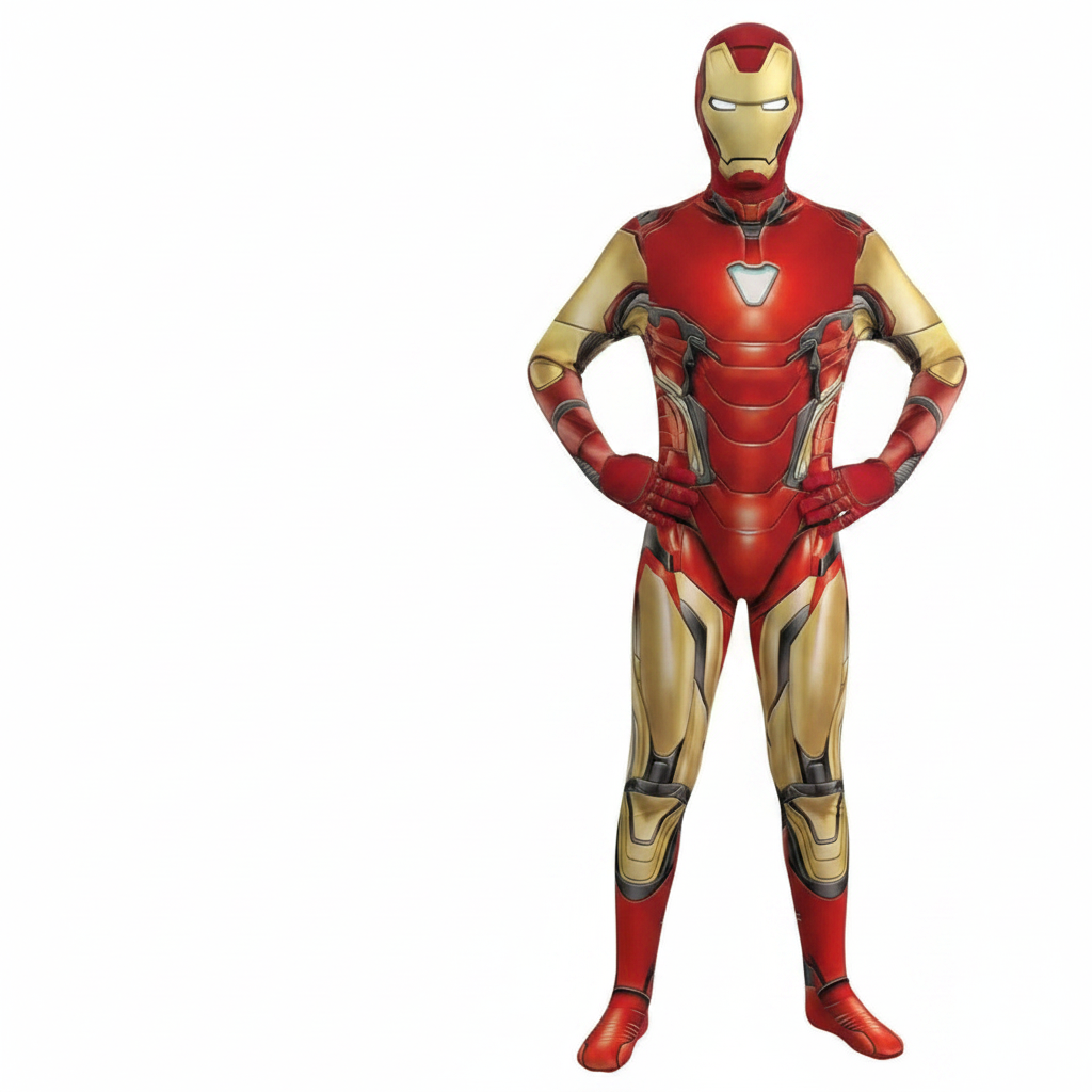 NOUVEAU RICHE Superhelden-Spandex-Body mit 3D-Druck – Halloween-Cosplay-Kostüm, Weihnachtsgeschenk