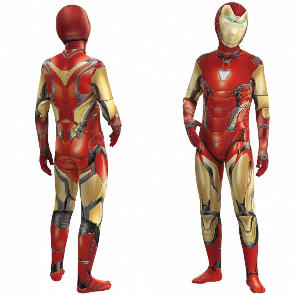 NOUVEAU RICHE Superhelden-Spandex-Body mit 3D-Druck – Halloween-Cosplay-Kostüm, Weihnachtsgeschenk