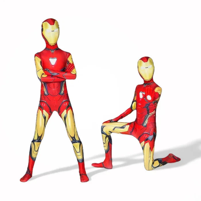NOUVEAU RICHE Superhelden-Spandex-Body mit 3D-Druck – Halloween-Cosplay-Kostüm, Weihnachtsgeschenk