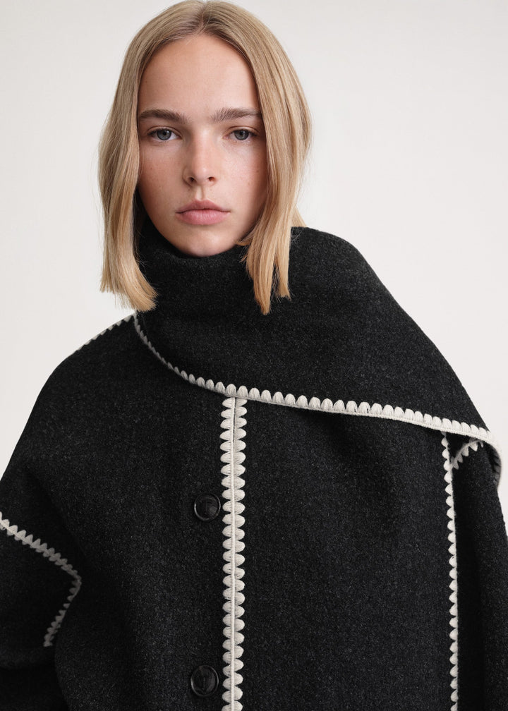 NOUVEAU RICHE Damen Schaljacke – Elegante Jacke für Wärme und Stilvolles Selbstvertrauen