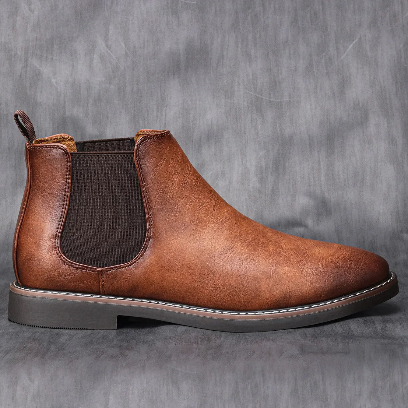 NOUVEAU RICHE Chelsea Stiefel Leder Bequem Komfort Alltagsstil Herren