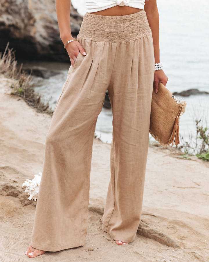NOUVEAU RICHE Strandhose Mit Weitem Bein Für Damen Leicht Und Bequem