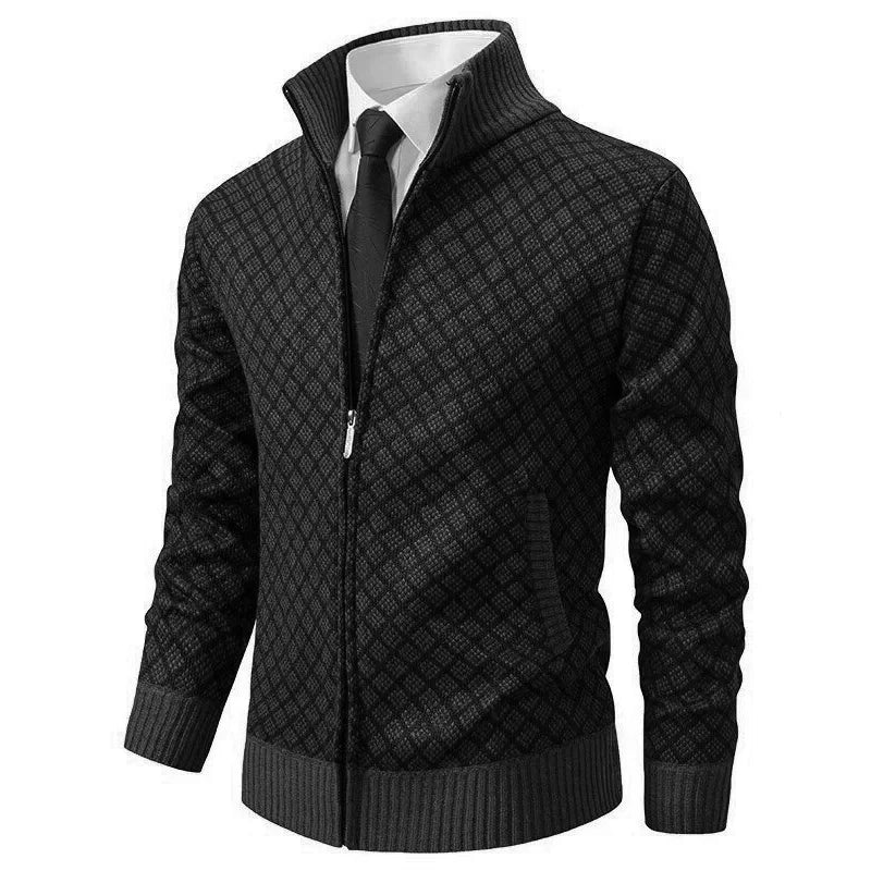 NOUVEAU RICHE Herrenweste Slim-Fit – Eleganter Schnitt & Dezente Details Schwarz