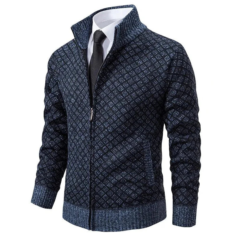 NOUVEAU RICHE Herrenweste Slim-Fit – Eleganter Schnitt & Dezente Details Blau