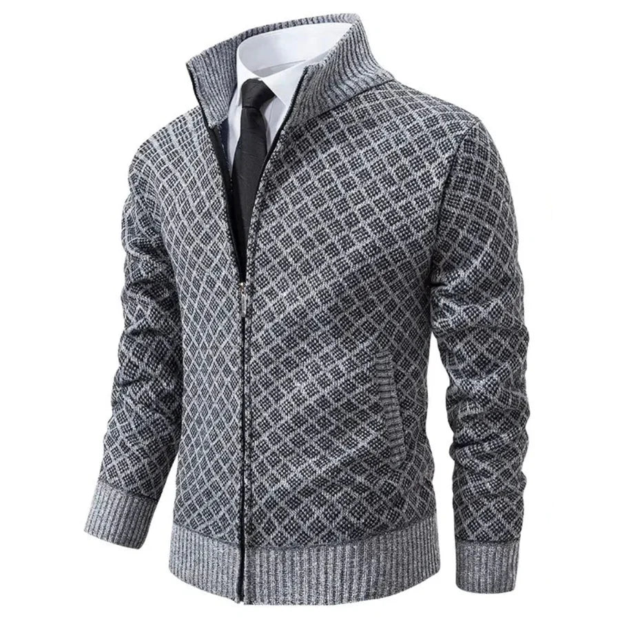 NOUVEAU RICHE Herrenweste Slim-Fit – Eleganter Schnitt & Dezente Details Grau