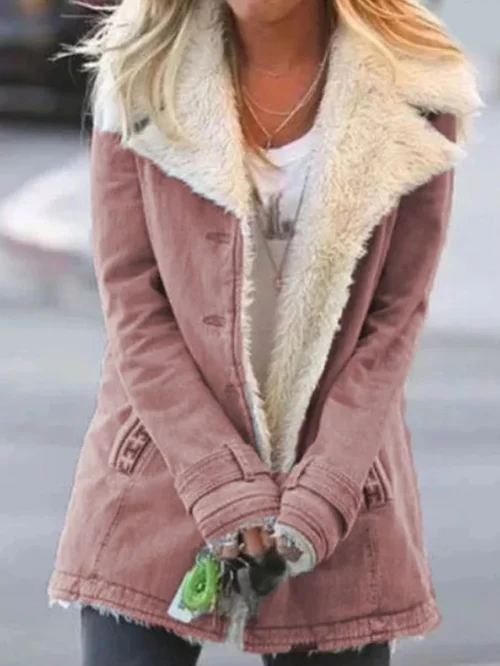 NOUVEAU RICHE Leichte Thermojacke Für Damen Wärmeschutz Warm Und Stilvoll Rosa