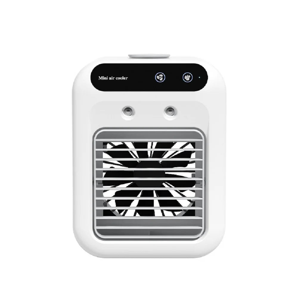 Tragbarer Tisch-Luftkühler – Mini-Sprühbefeuchter-Ventilator, 500-ml-Tank, USB-Klimaanlage für Studentenwohnheim, Zuhause und Büro 1