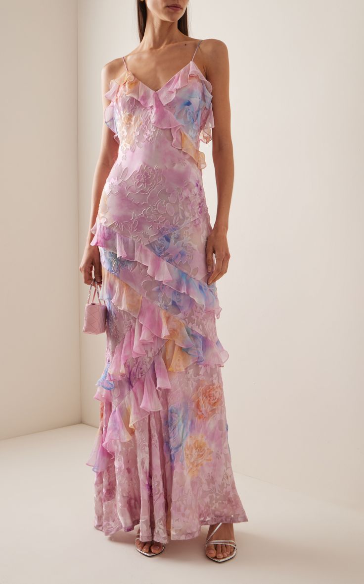 NOUVEAU RICHE Traumhaftes Rüschenkleid Mit Weichen Lagen Und Romantik