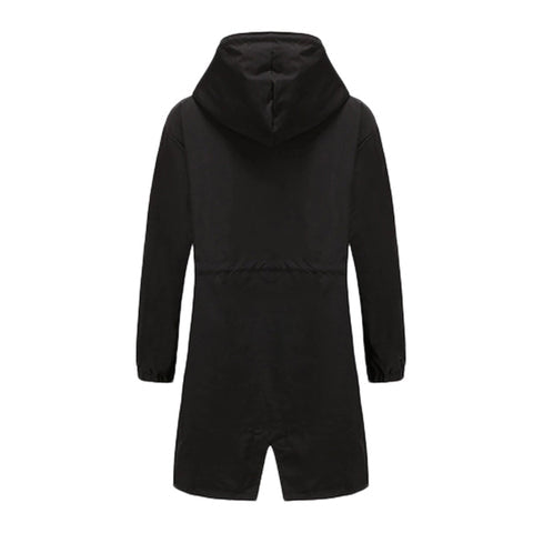 NOUVEAU RICHE Trenchcoat Damen Baumwolle Schwarz Wasserabweisend Größe M