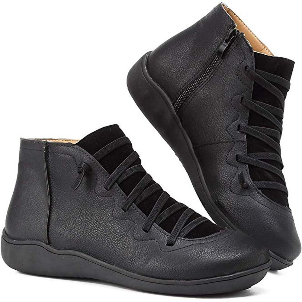 NOUVEAU RICHE Trendige Orthopädische Stiefeletten Für Damen Komfort Schwarz