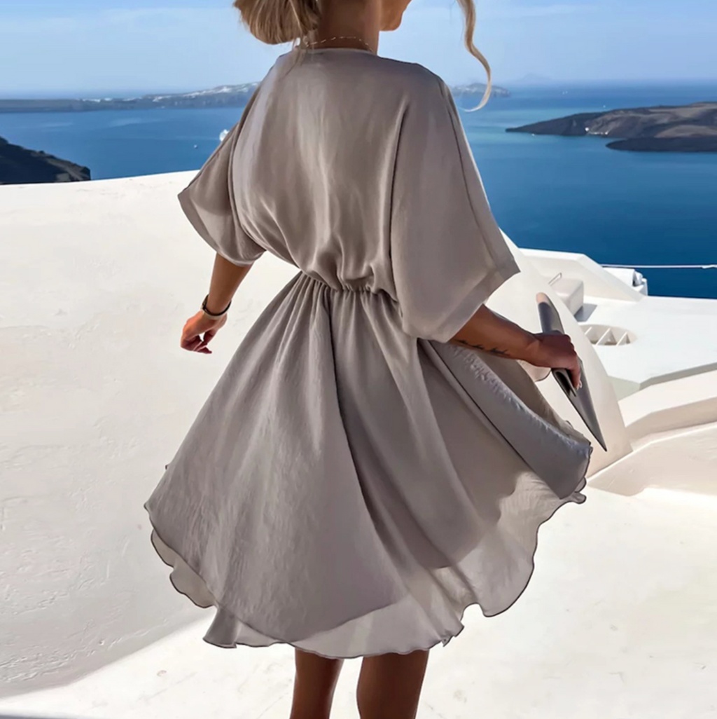 NOUVEAU RICHE Twist Mini Kleid Mit Skulpturalem Detail Und Luftigem Fall