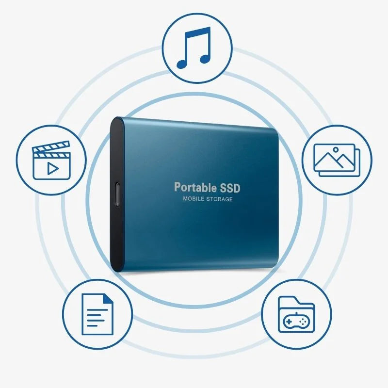 NOUVEAU RICHE Externe SSD für PS5 und Xbox – USB-C tragbare SSD für Spielkonsolen, Aluminiumgehäuse, Plug and Play, 4 Farben
