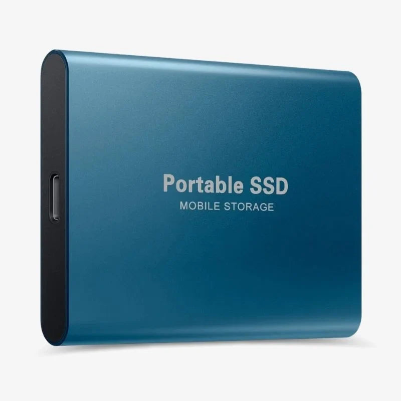 NOUVEAU RICHE Externe SSD für PS5 und Xbox – USB-C tragbare SSD für Spielkonsolen, Aluminiumgehäuse, Plug and Play, 4 Farben Blau