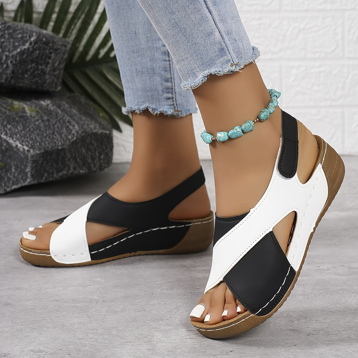 NOUVEAU RICHE Beya | Damen Sandalen – Cloud-Polsterung, Anatomische Entlastung schwarz