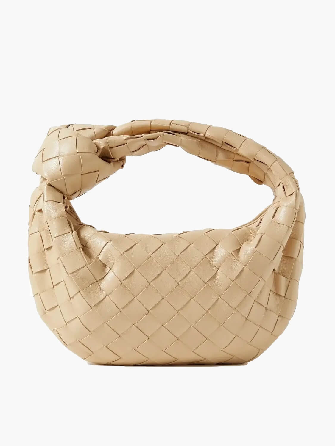 NOUVEAU RICHE Umhängetasche Geflochtenes Design Aus Veganem Leder Leicht Beige