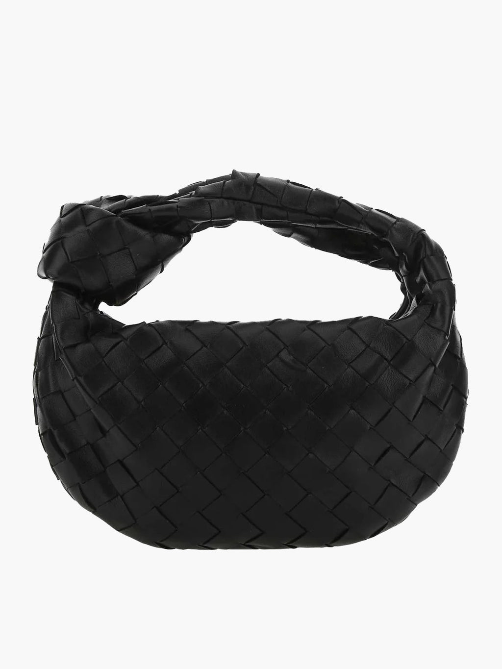 NOUVEAU RICHE Umhängetasche Geflochtenes Design Aus Veganem Leder Leicht Schwarz