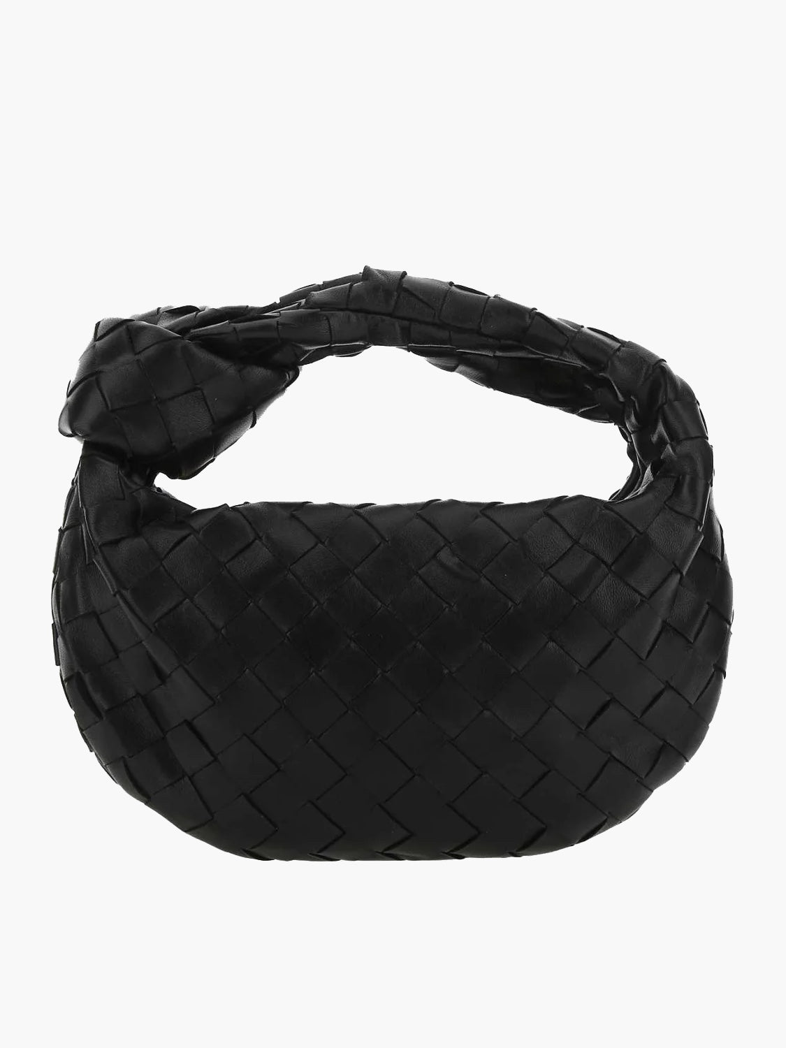 NOUVEAU RICHE Umhängetasche Geflochtenes Design Aus Veganem Leder Leicht Schwarz