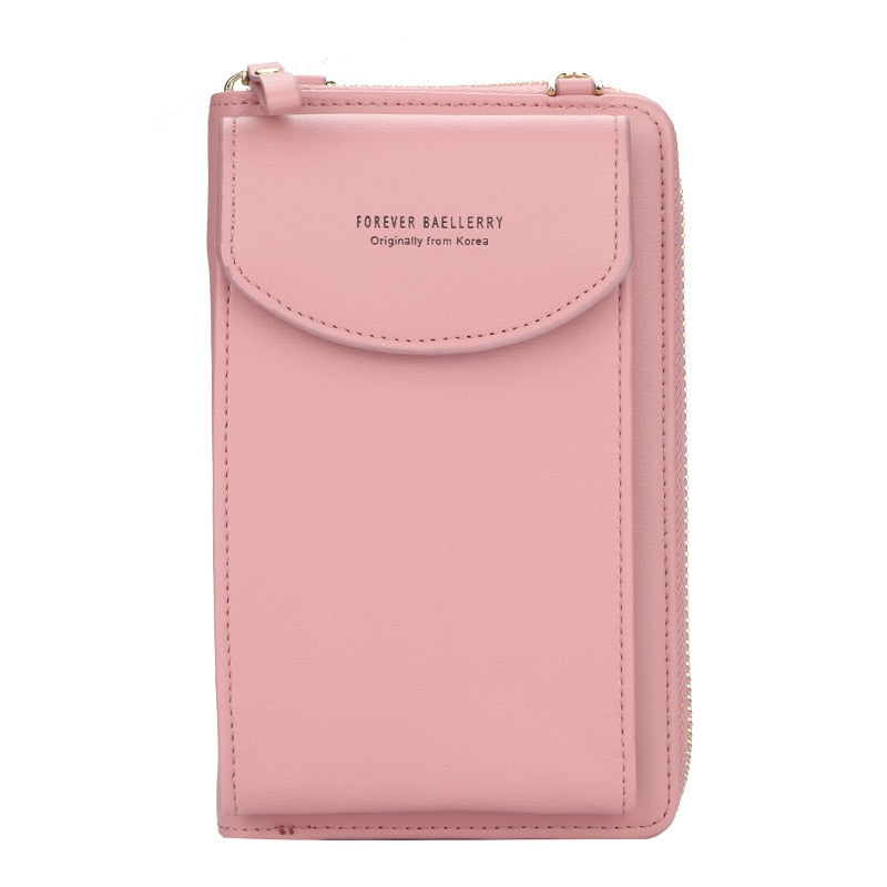 NOUVEAU RICHE Umhängetasche Kunstleder Weich Geräumig Mit Stauraum Rosa