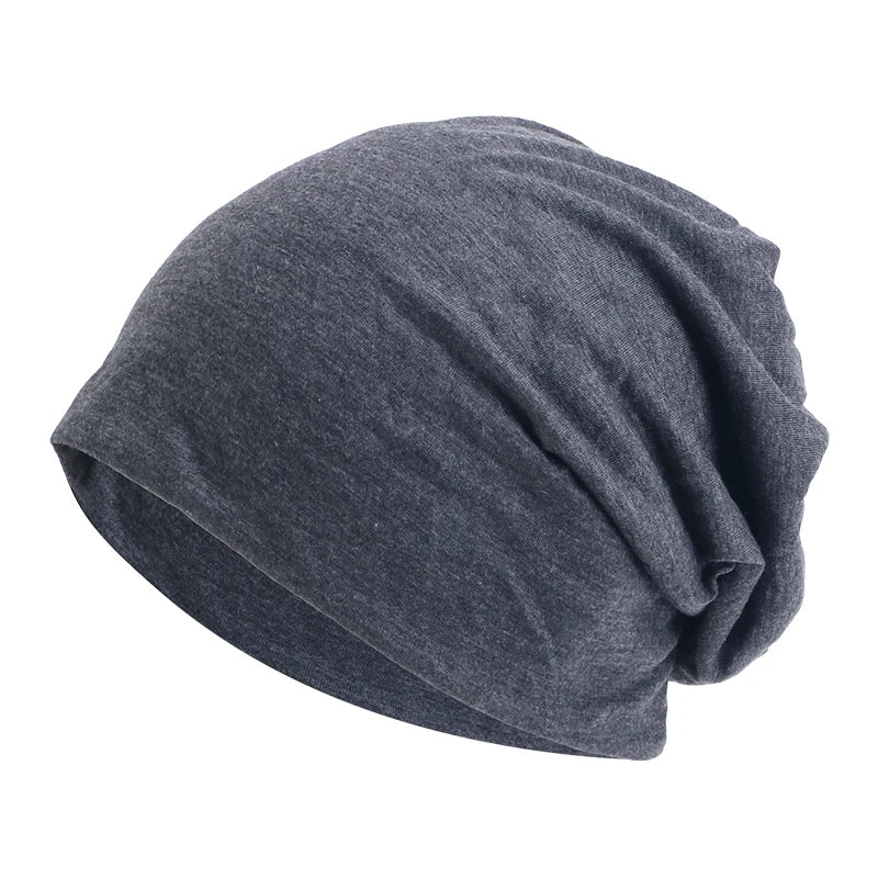 NOUVEAU RICHE Unisex-Mütze Elastisch Polyester Einheitsgröße Herbst Winter Hip-Hop Dunkelgrau