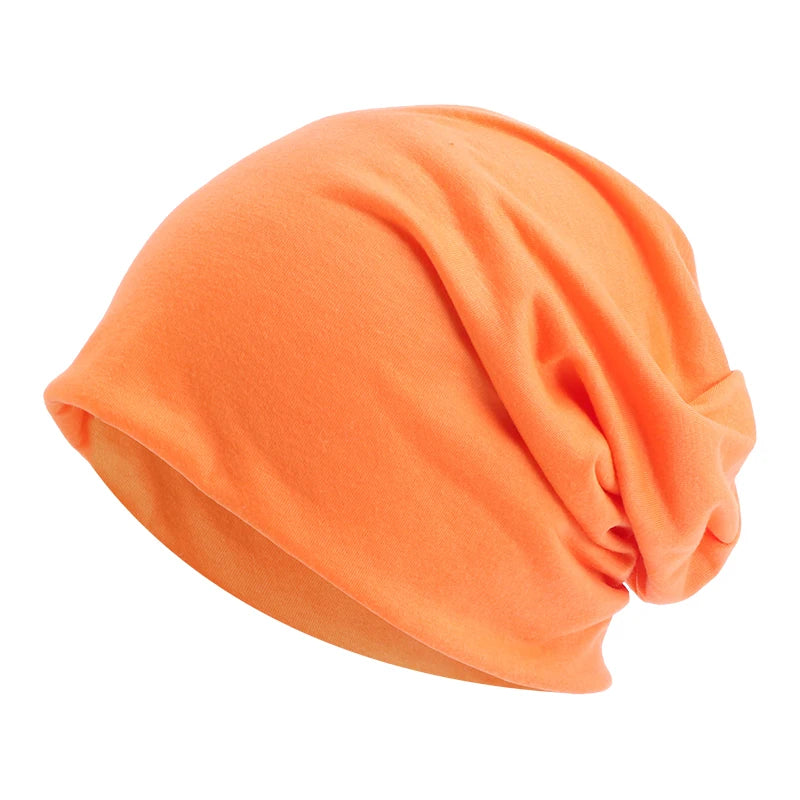 NOUVEAU RICHE Unisex-Mütze Elastisch Polyester Einheitsgröße Herbst Winter Hip-Hop orange