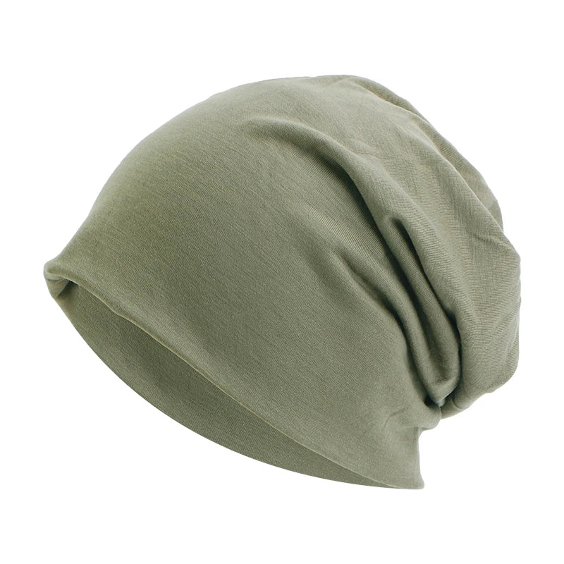 NOUVEAU RICHE Unisex-Mütze Elastisch Polyester Einheitsgröße Herbst Winter Hip-Hop Armeegrün