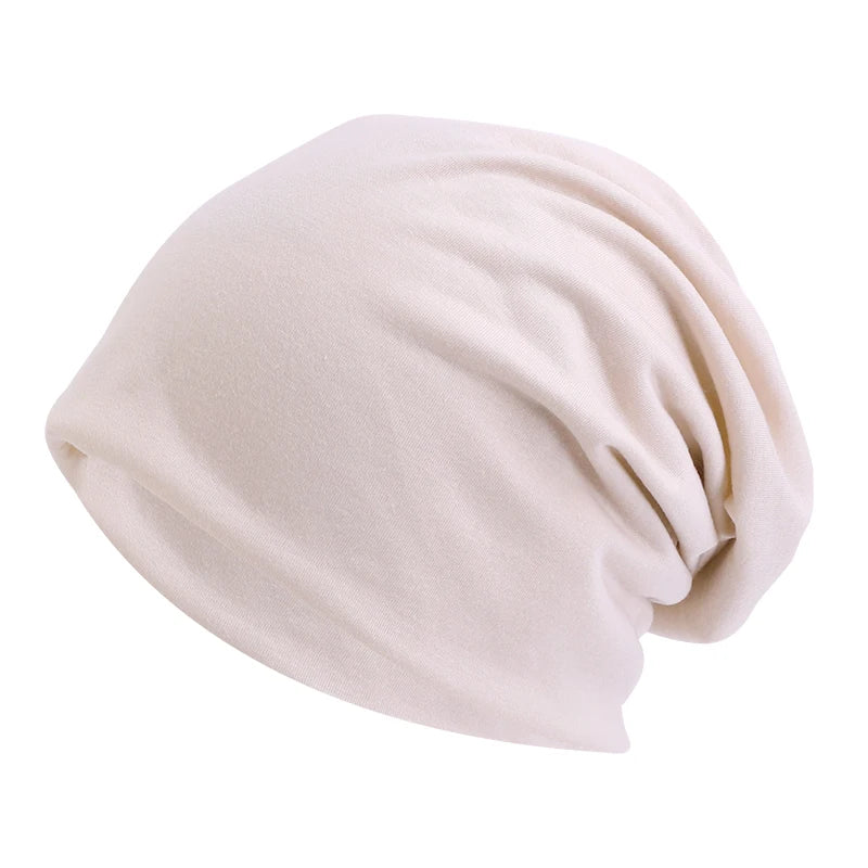 NOUVEAU RICHE Unisex-Mütze Elastisch Polyester Einheitsgröße Herbst Winter Hip-Hop Beige