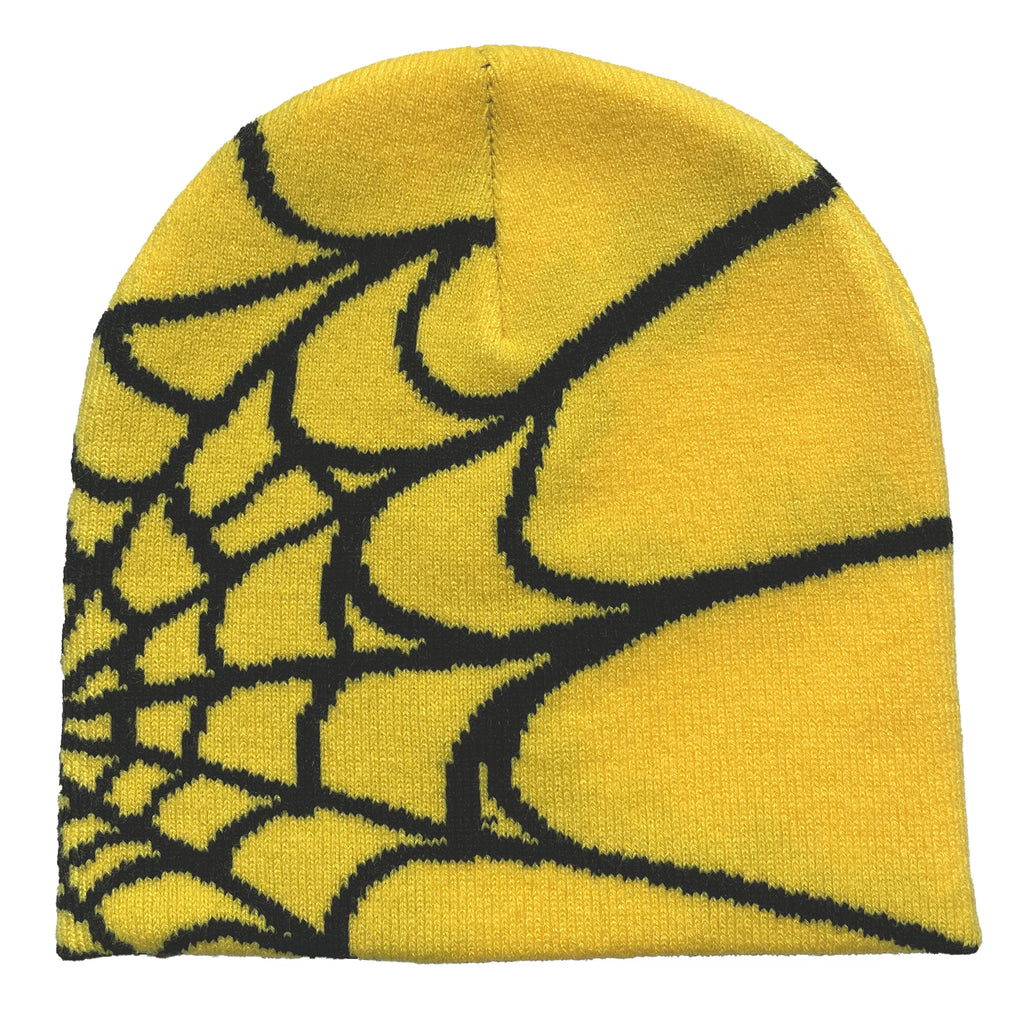 Unisex-Strickmütze mit Spinnennetz-Print, warme Outdoor-Pullovermütze, individuelle Beanie-Mütze 12