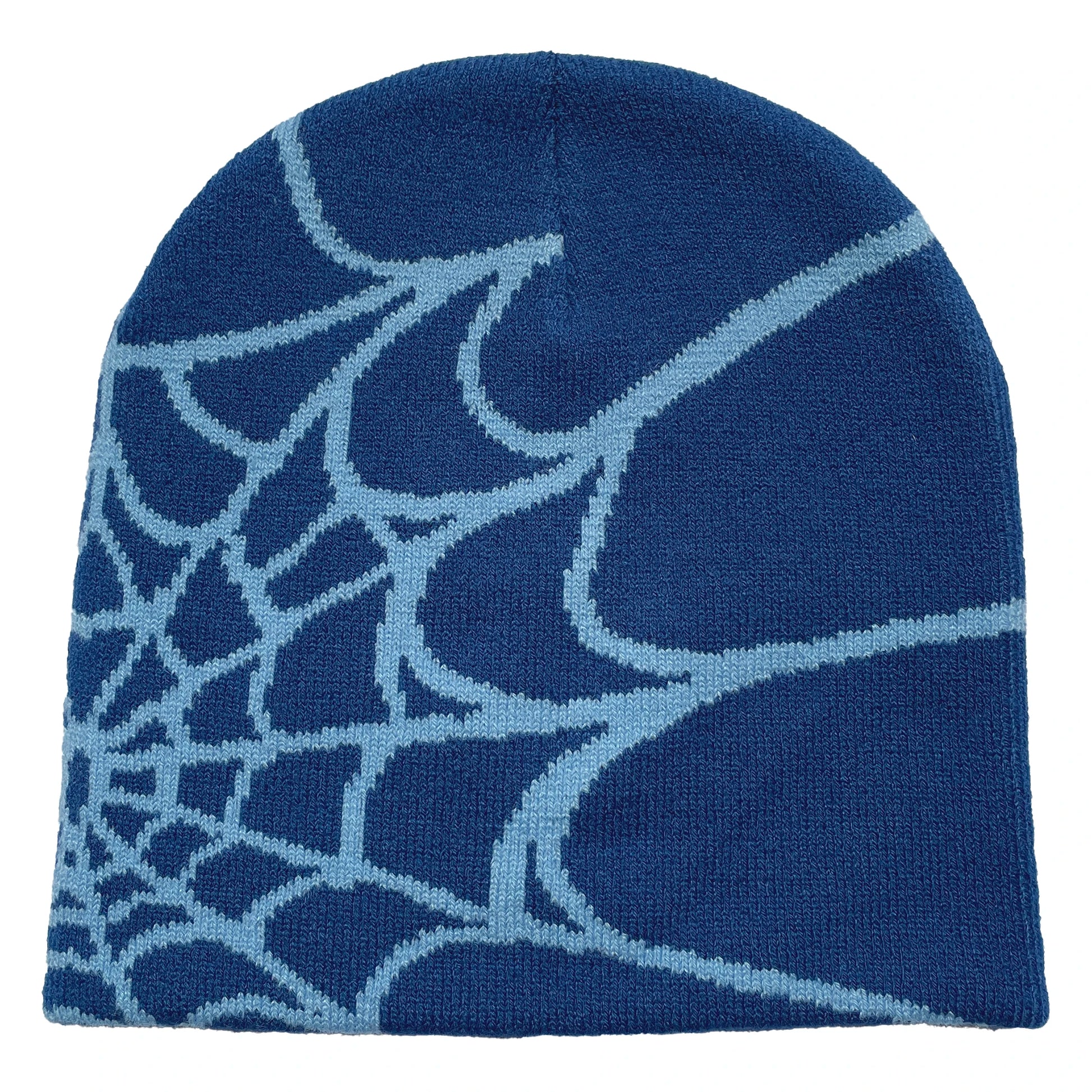 Unisex-Strickmütze mit Spinnennetz-Print, warme Outdoor-Pullovermütze, individuelle Beanie-Mütze 14