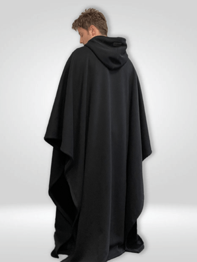 NOUVEAU RICHE Unisex Poncho Mit Kapuze Und Fleecefutter Oversize