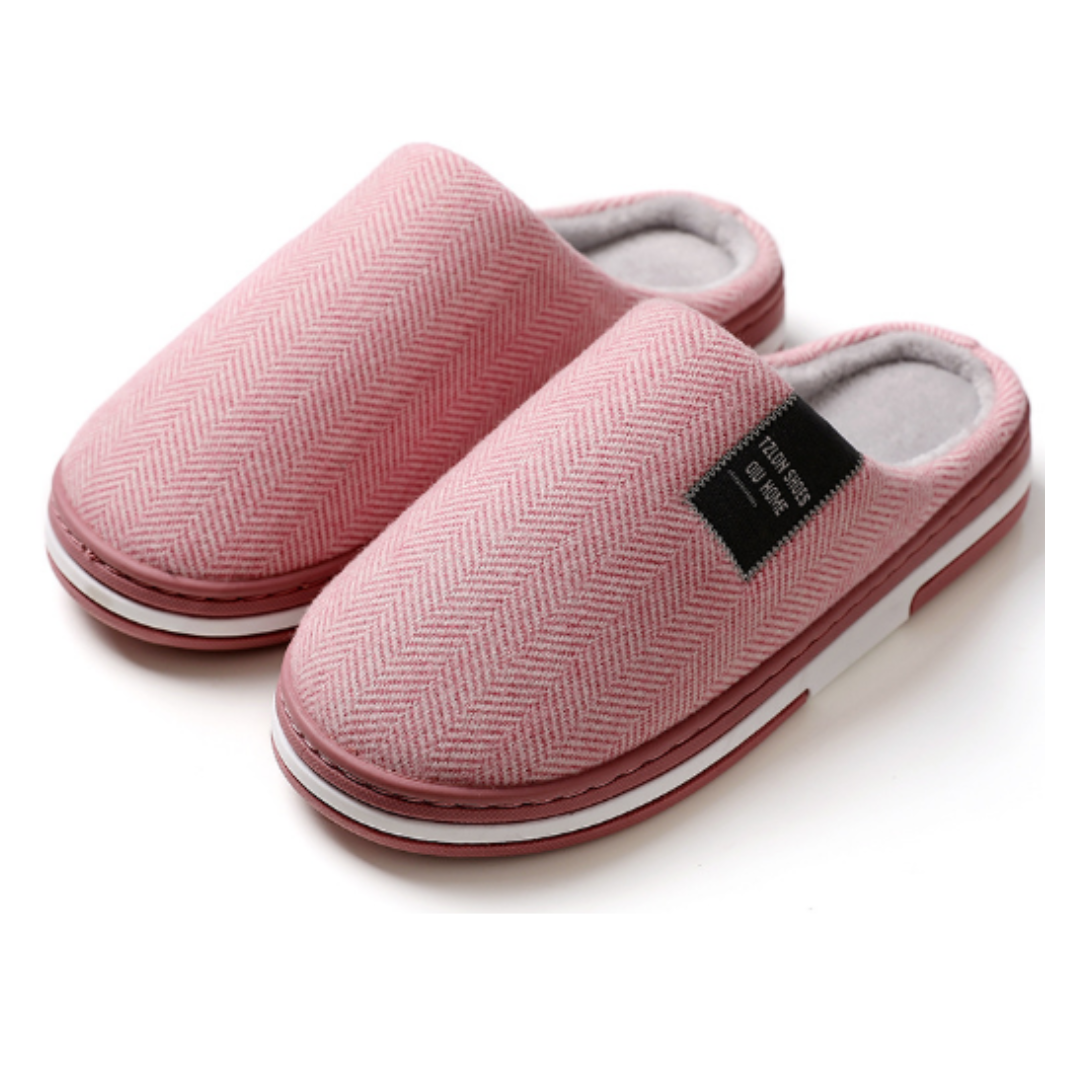 NOUVEAU RICHE Unisex Hausschuhe Bequeme Freizeit Warm Material Passform Rosa