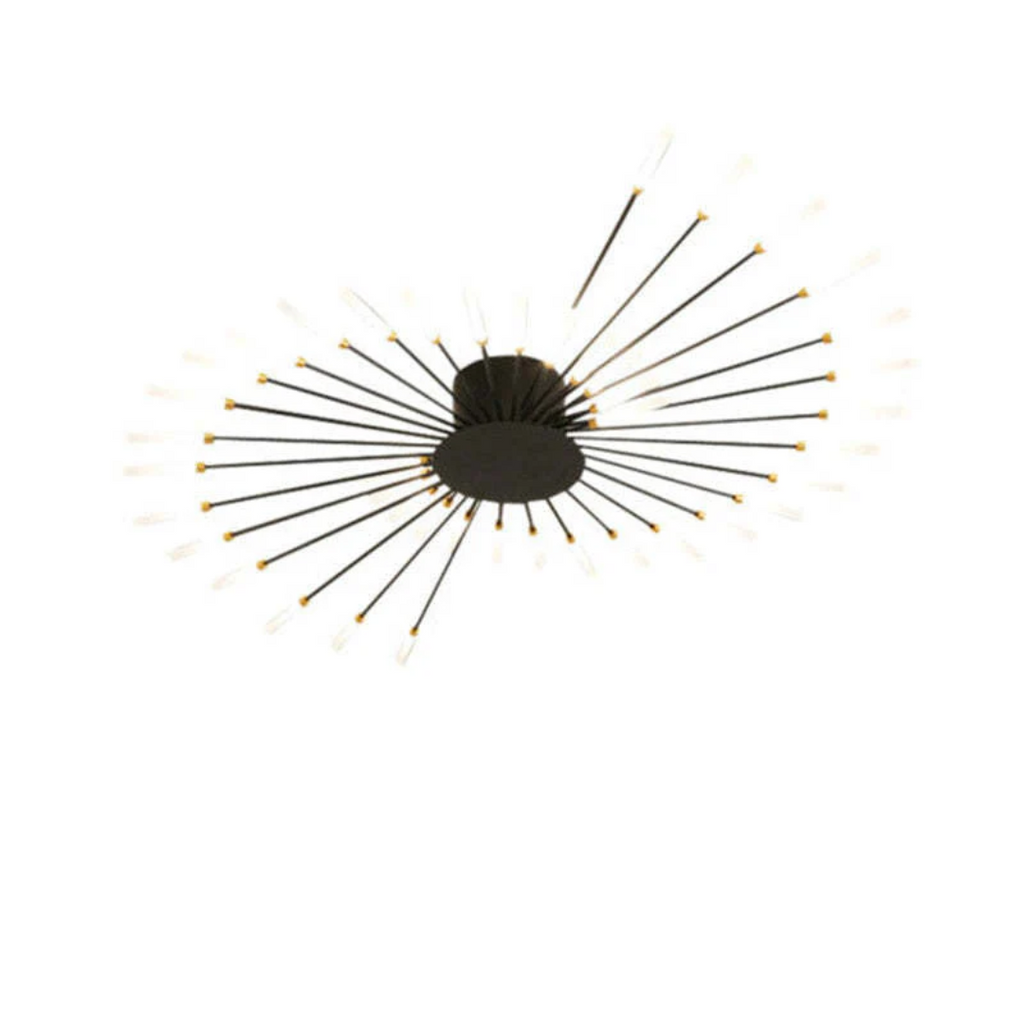 NOUVEAU RICHE Moderne grosse LED-Deckenleuchte – Dimmbare Deckenlampe mit 12 bis 42 Lichtelementen, Metall & Acryl, Gold oder Schwarz – LumenMax