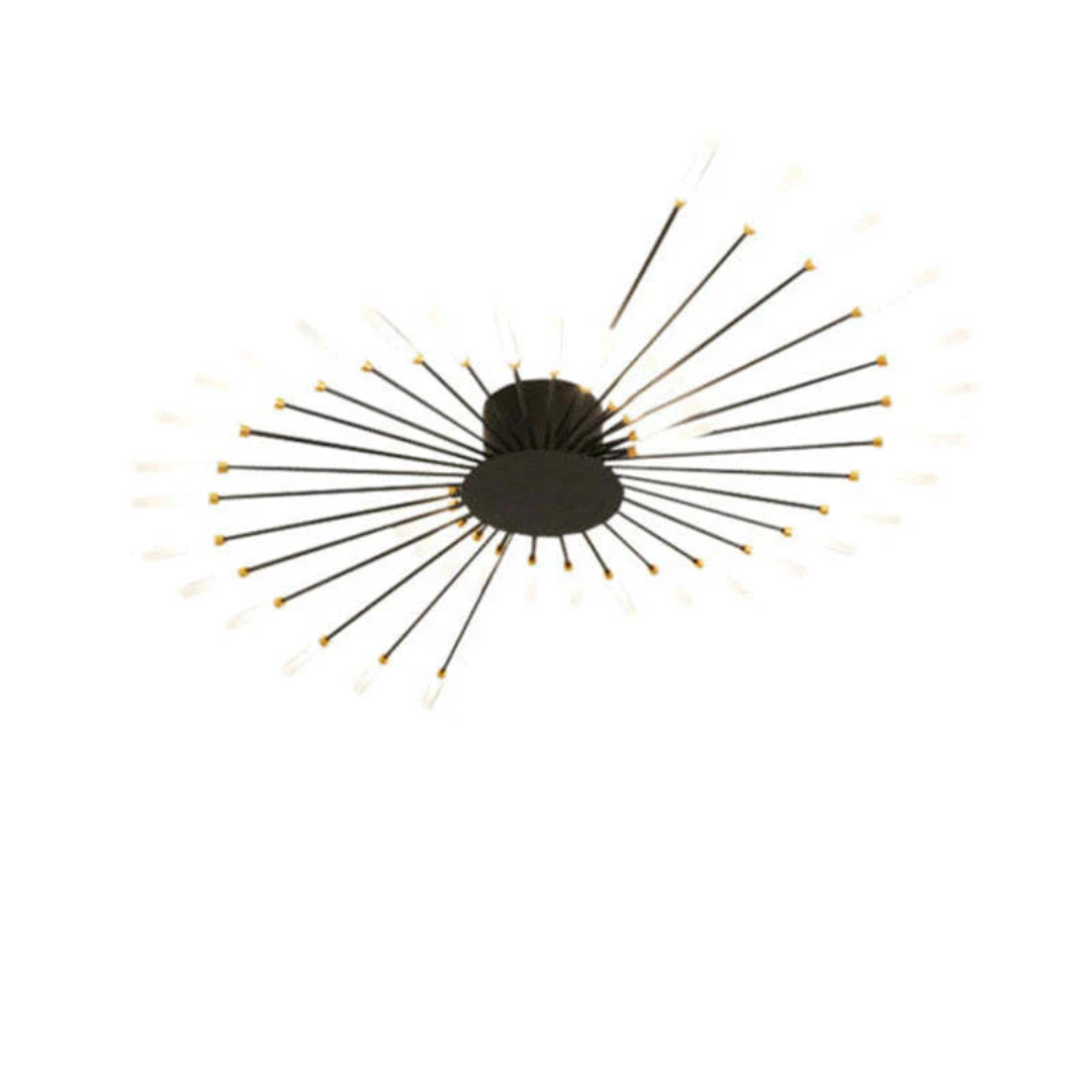 NOUVEAU RICHE Moderne grosse LED-Deckenleuchte – Dimmbare Deckenlampe mit 12 bis 42 Lichtelementen, Metall & Acryl, Gold oder Schwarz – LumenMax
