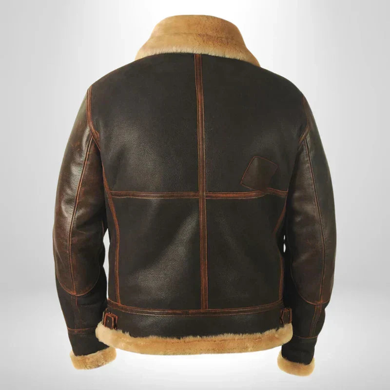 NOUVEAU RICHE Ranches | Exklusive Fliegerjacke mit Fellkragen