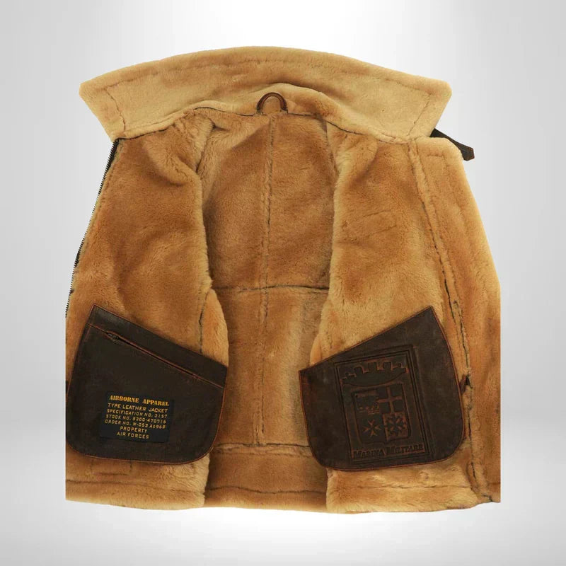 NOUVEAU RICHE Ranches | Exklusive Fliegerjacke mit Fellkragen