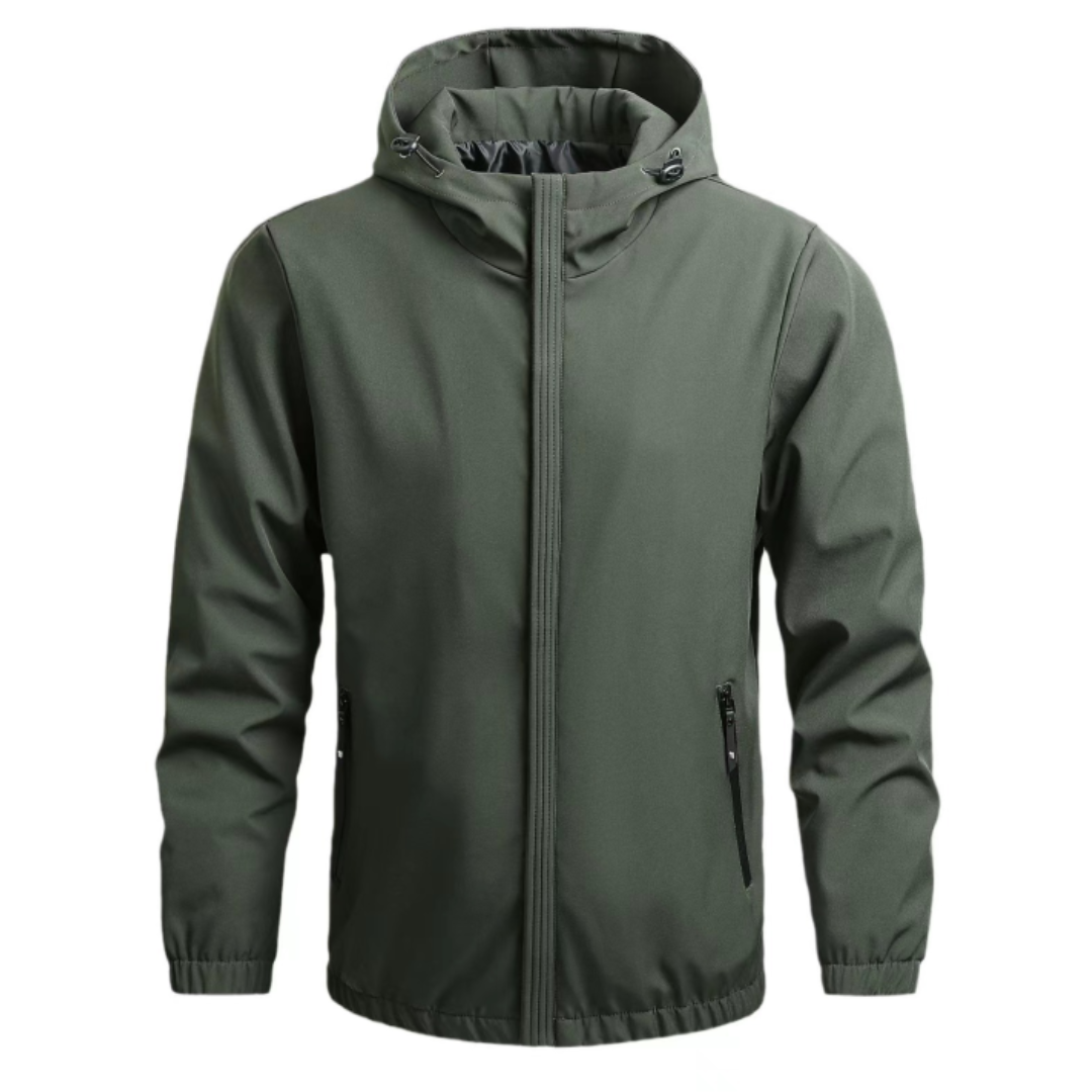 NOUVEAU RICHE Herren Outdoor Regenjacke – Leichte Kapuzenjacke mit Windschutz