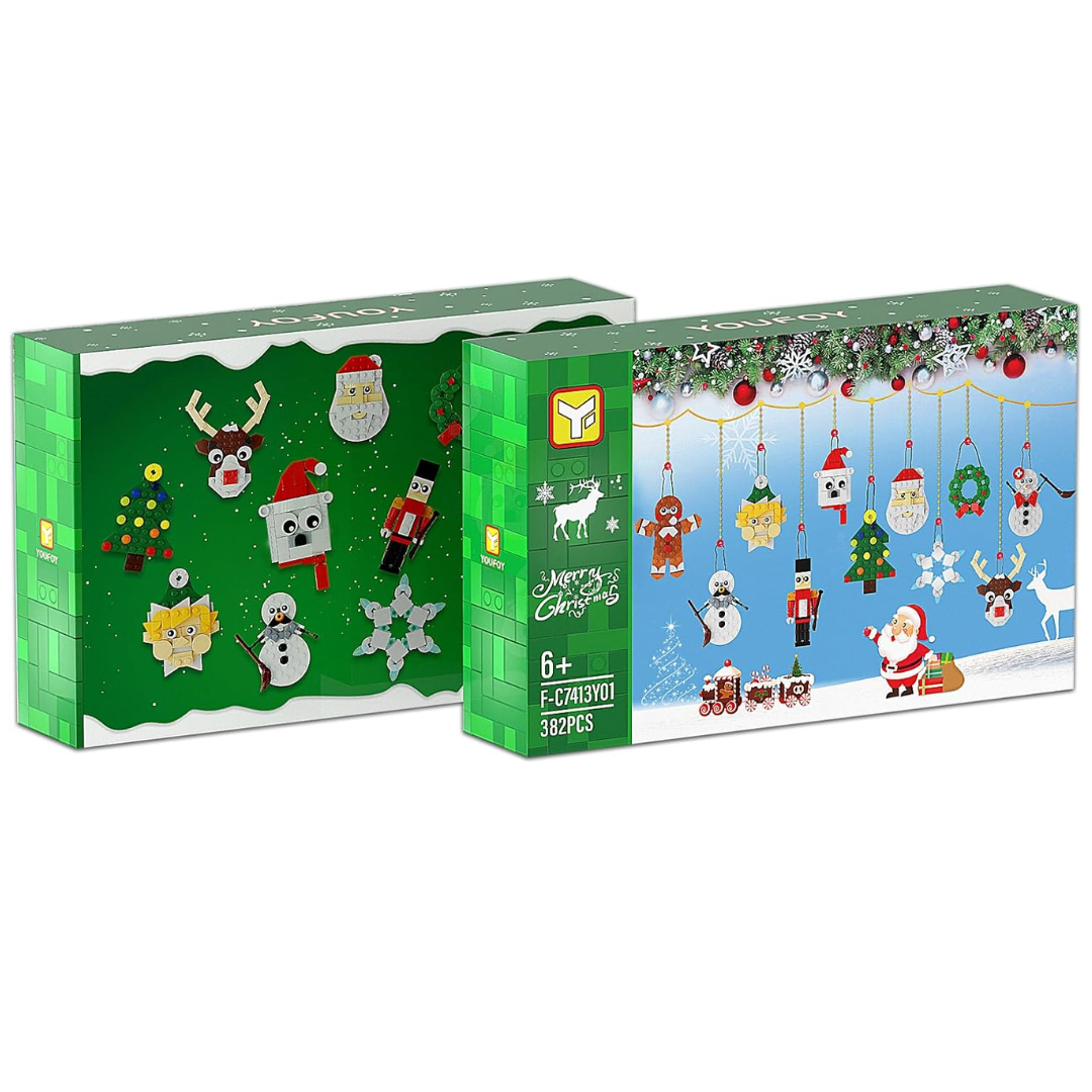 NOUVEAU RICHE Bastel-Bauset für Weihnachtsschmuck – Weihnachtsbasteln für Kinder & Familie, Christbaumschmuck Selber Machen – OrnaCraft