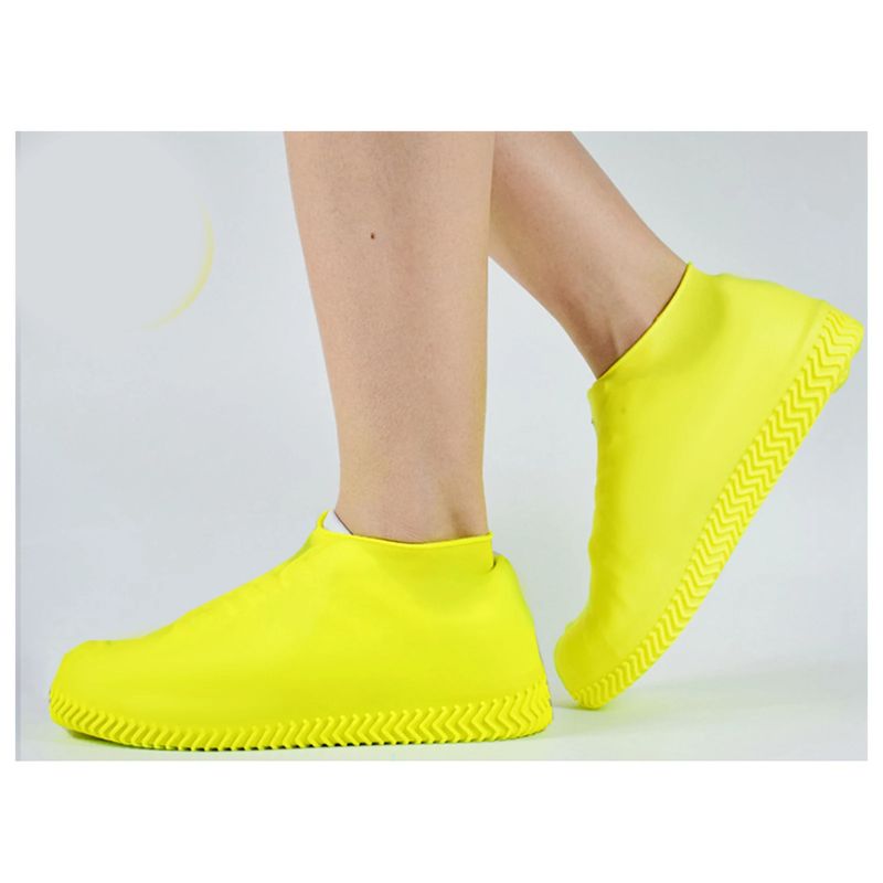 NOUVEAU RICHE Wasserdichte Schuhüberzieher – Wiederverwendbare elastische Regenüberschuhe für Spaziergänge & Velo, waschbar, 5 Farben, S–L