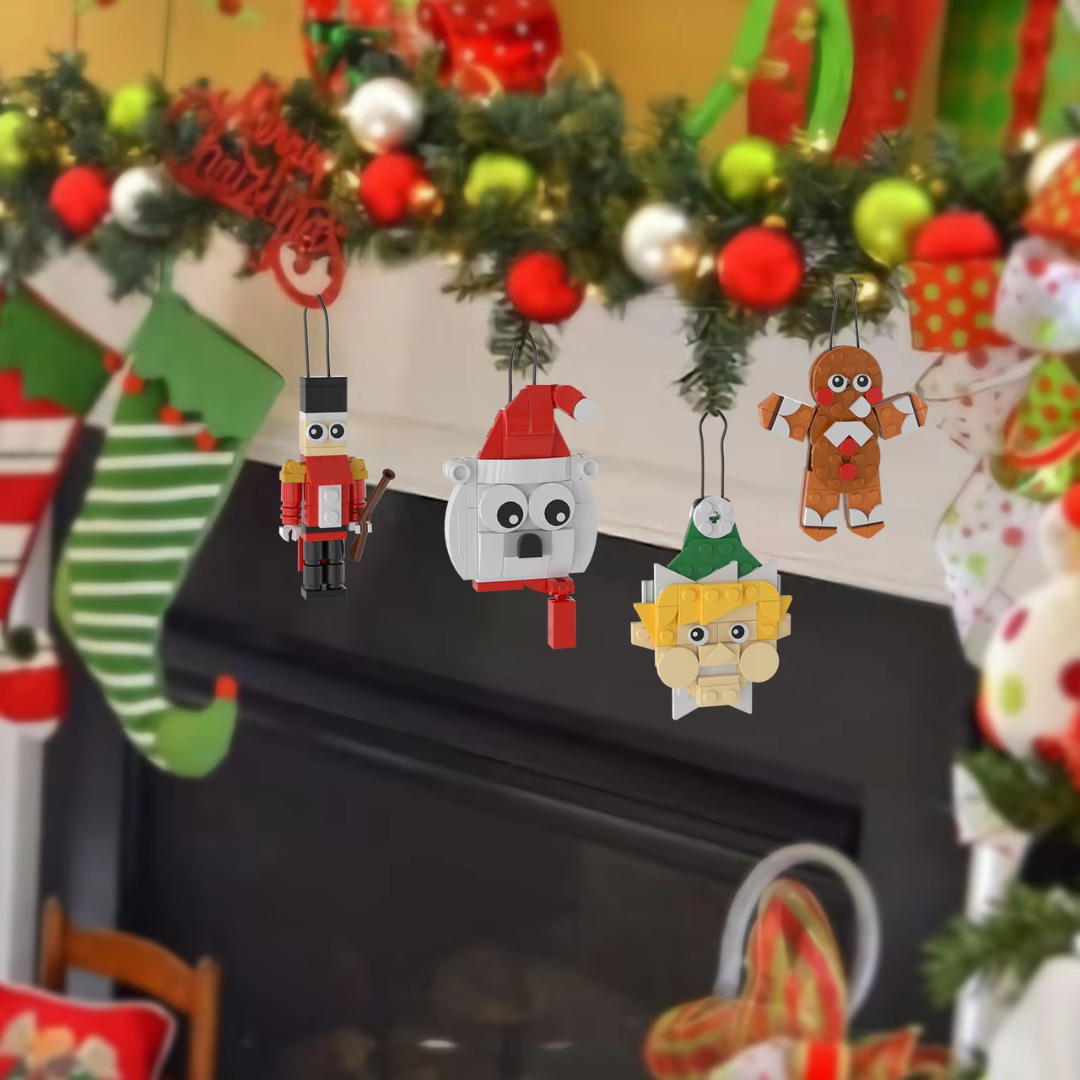 NOUVEAU RICHE Bastel-Bauset für Weihnachtsschmuck – Weihnachtsbasteln für Kinder & Familie, Christbaumschmuck Selber Machen – OrnaCraft