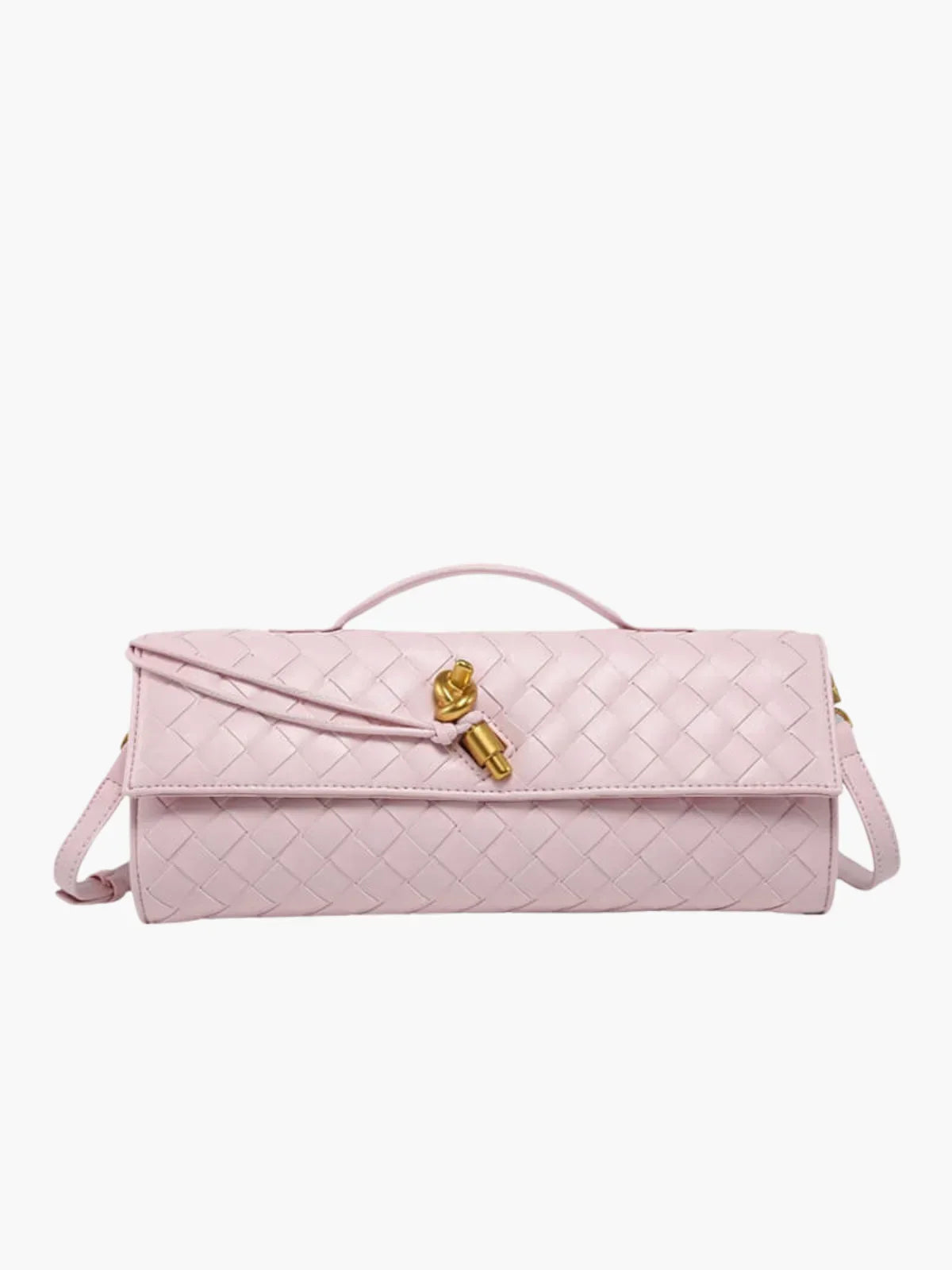 NOUVEAU RICHE Urban Crossbody Gewebte Schultertasche Für Stilbewusste Frauen Mit Vielseitigem Design Ideal Für Jeden Anlass Rosa Einheitsgröße